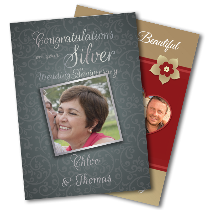Anniversary Photo Upload Cards
