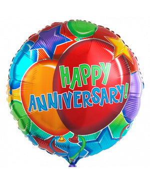 Happy Anniversary Glitter Balloon