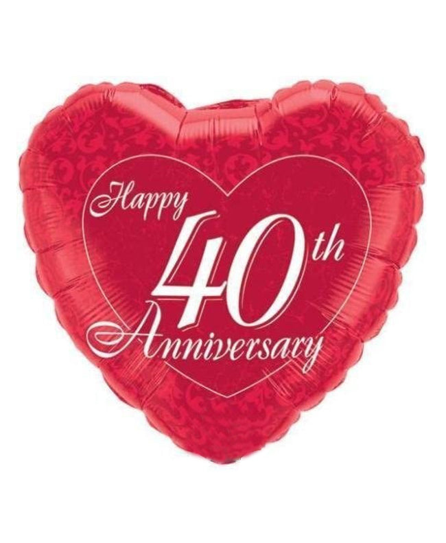 40th Happy Anniversary Balloon