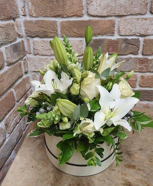 White Winter Hatbox
