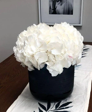 White Hydrangea Hat Box