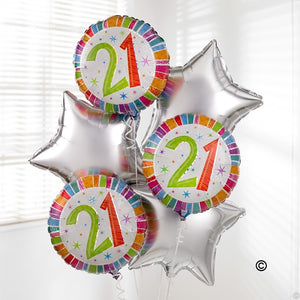 21st Special Birthday Balloon Bouquet
