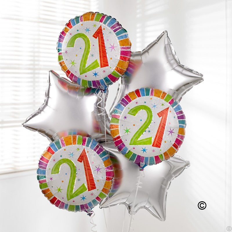 21st Special Birthday Balloon Bouquet