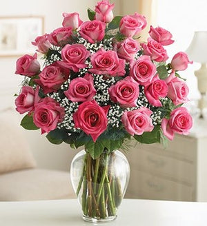 24 Pink Roses