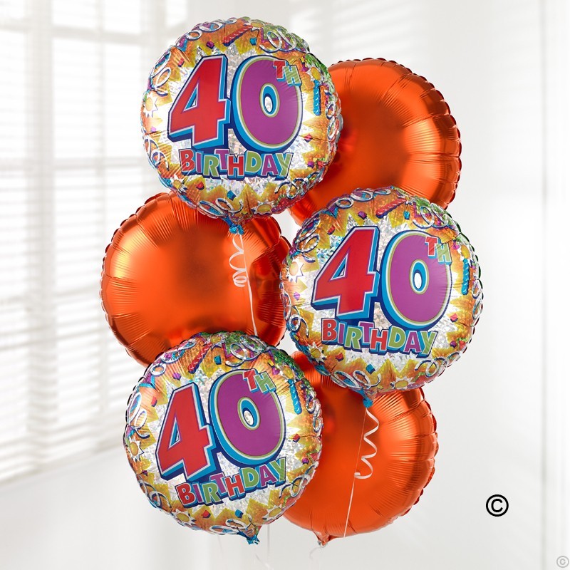 40th Special Birthday Balloon Bouquet