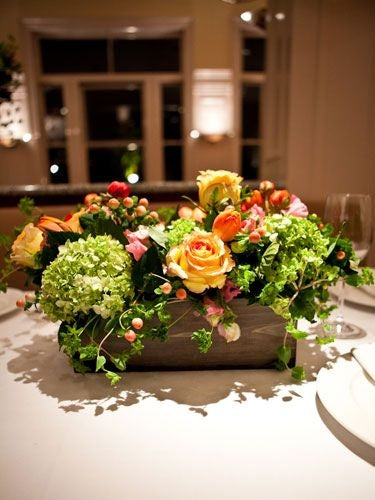 Autumn Flower Crate