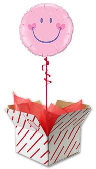 Sweet Smile Face Pink Balloon