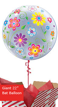 Large Flower Patterns Bubble Balloon