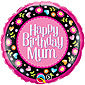 Happy Birthday Mum Pink Balloon Gift
