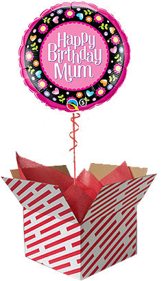 Happy Birthday Mum Pink Balloon Gift
