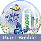 Birthday Wishes Butterflies Balloon