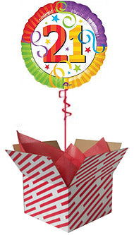 Perfection 21 Birthday Balloon