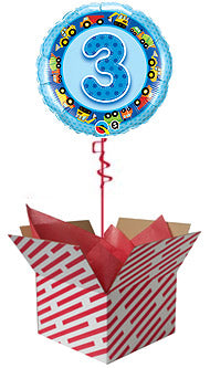 3rd Birthday Trucks and Diggers Balloon