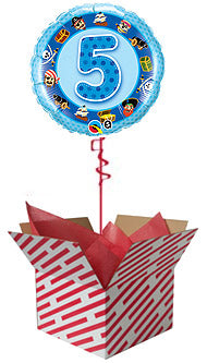 5th Birthday Blue Pirates Balloon Gift