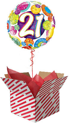 21 Big Dots and Glitz Birthday Balloon