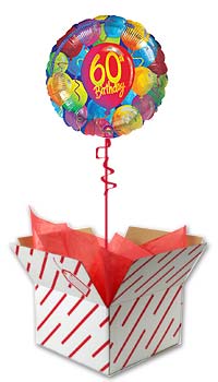 Painted Balloons - 60th Birthday