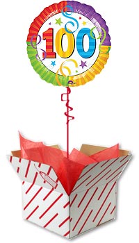 100th Birthday Helium Balloon