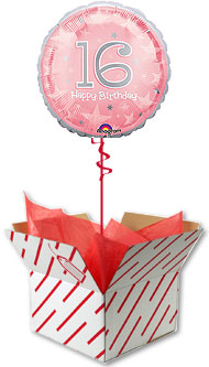 Pink Happy 16th Birthday Balloon