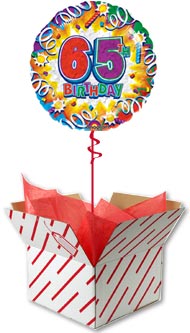 65th Birthday Explosion Balloon