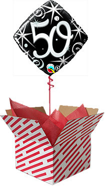50 Elegant Sparkles Birthday Balloon