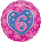 Flower 6th Birthday Balloon