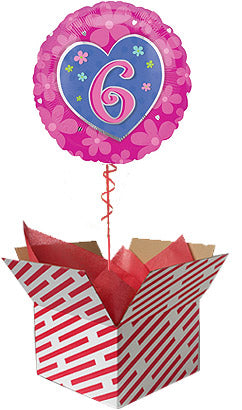 Flower 6th Birthday Balloon