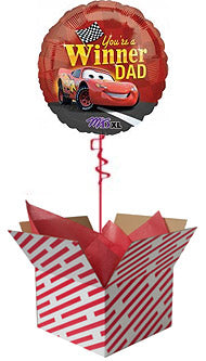 You're A Winner Dad - Cars Balloon