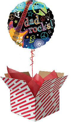Dad Rocks Balloon Gift