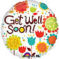 Cheery Flowers Get Well Balloon