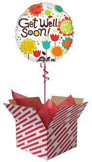 Cheery Flowers Get Well Balloon