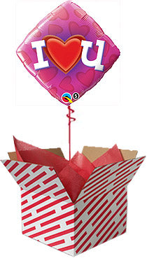 Love Heart U Balloon Gift