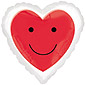Red Smiley Heart Balloon