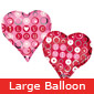 Large Love You Double Heart Balloon
