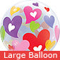 Large Colourful Hearts Balloon
