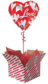 Swirl Hearts Love Balloon