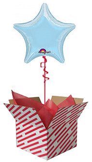 Pastel Blue Star Shaped Balloon