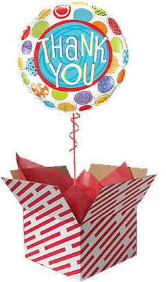 Thank You Patterned Dots Balloon