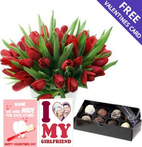 Valentines Tulips & Chocolates