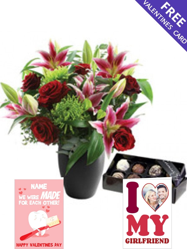 Valentines Cupid & Luxury Chocolates