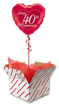 40th Happy Anniversary Balloon