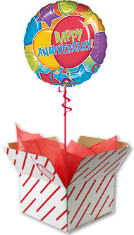 Happy Anniversary Glitter Balloon