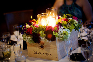 Candle Flower Crate
