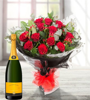 12 Red Roses & Prosecco