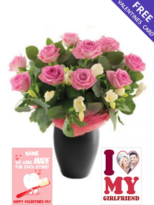 Dozen Pink Roses