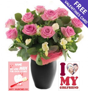 Dozen Pink Roses
