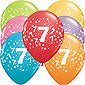 7th Birthday Stars Balloons