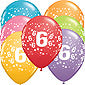 6th Birthday Stars Balloons
