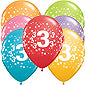 3rd Birthday Stars Balloons