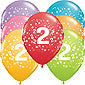 2nd Birthday Stars Balloons
