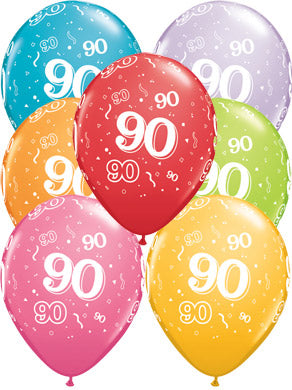 90th A-Round Birthday Balloons